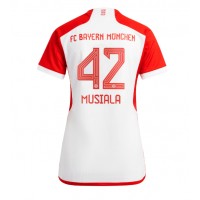 Ženski Nogometni dresi Bayern Munich Jamal Musiala #42 Domači 2023-24 Kratek Rokav